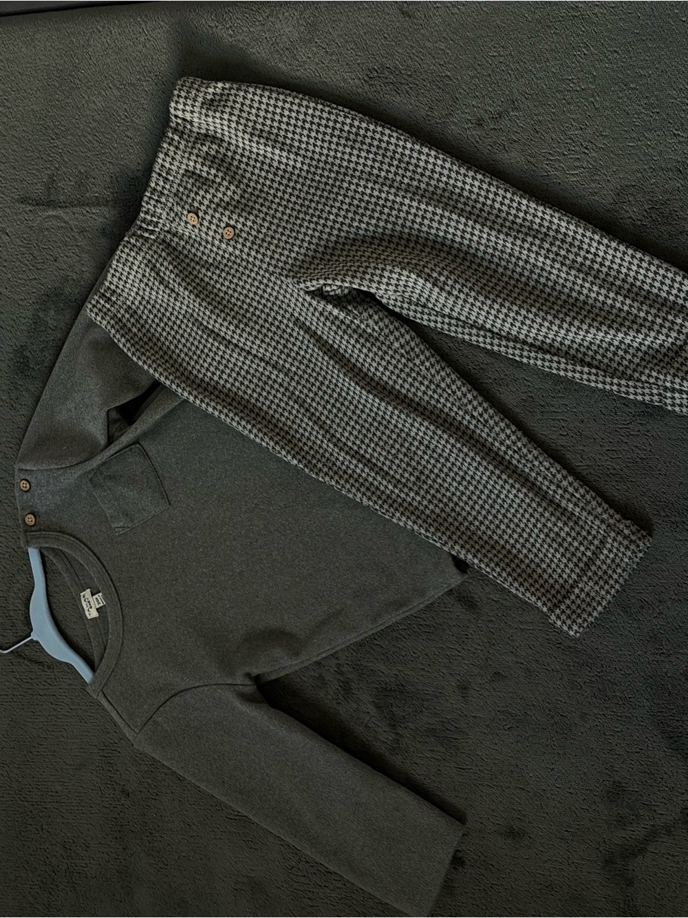 Classic Gray Houndstooth Chinos